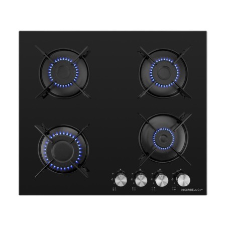 Honing panel HOMSAIR HGG641EBK, gas, 4 burners, black-10