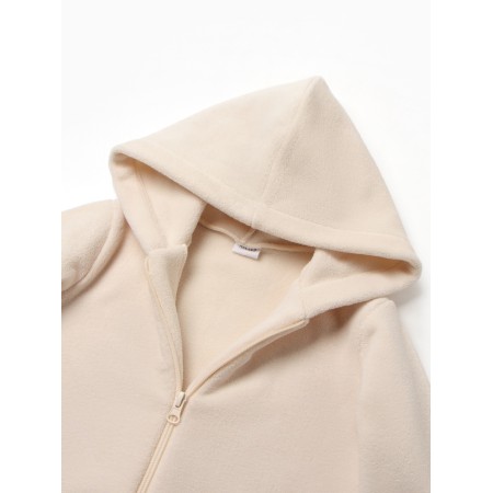 Combineson Children's Minaku: Fleece Soft, beige color, height 128 cm-6