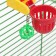 Bird toy "Basketball Ring", 9.5 x 11 x 6 cm (ball 2.5 cm, basket 4.6 cm)