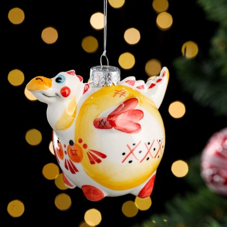 Christmas tree toy "ball", porcelain-1