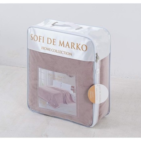 Stella bedspread, size 160x220 cm, beige color-1