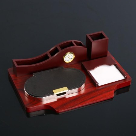 Table set 4V1 with a business card holder, red tree-5