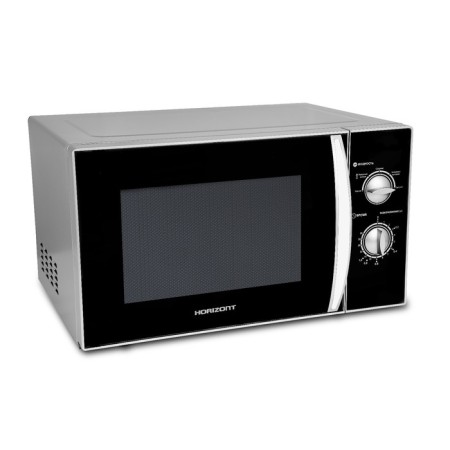 Horizont 23 MW 800-1378 AAS, 23 l, 800 watts, silver-hourly microwave oven