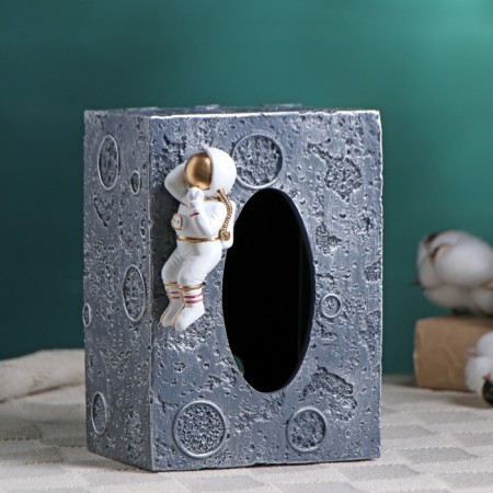 Organizer for napkins "Cosmonaut" 18x13x13cm, gray-2