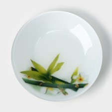 Bamboo glass plate 