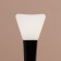 Brush for masks, silicone, 15 (+/- 1) cm, black/white color