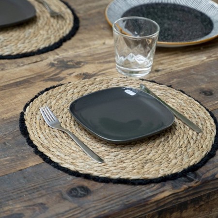 PLAISMAT "Silva", diameter d35 cm, black color-1