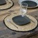 PLAISMAT "Silva", diameter d35 cm, black color