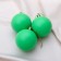 Set of balls plastic D-5.5 cm, 3 pcs "matte" green