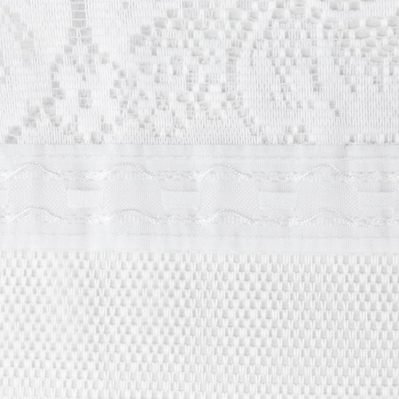 Tulle to the kitchen on a curtain tape 165x245 cm, the color is white, 100% polyester-2