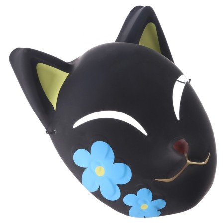 Carnival mask "Fox anime", black color-1
