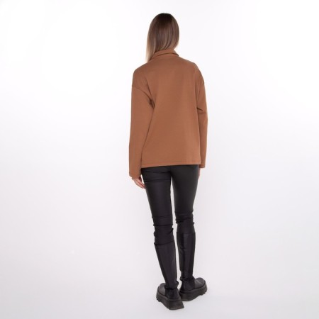 Female jumper, chestnut color, size 46-3