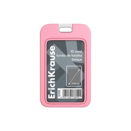 Badge vertical 54 x 85 mm, erichkrause silicone case, silicone tape, mix-6