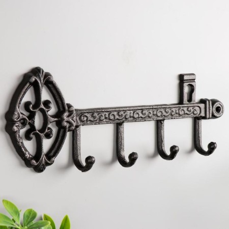 Decorative metal hooks "Key. Middle Ages" 13.8x36x3.5 cm-1