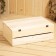 Wooden box 35 × 23 × 14 cm Gift with a rack cover, with a lock