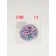 Folding “Flowers” ​​mirror, D = 7.2 cm, with an increase, lilac/purple color