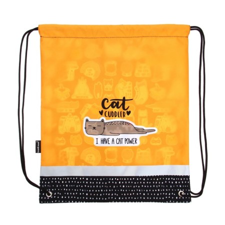 A bag for shoes 440 x 365 mm, Erich Krause, 300D density, with a reflective strip, Funny Kittens-2