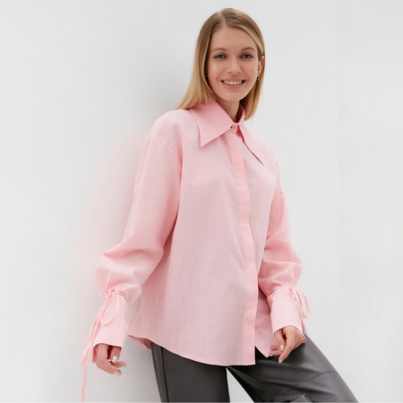 Women's shirt Minaku: Casual Collection Pink color, pr 42-2