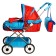 Puppet stroller No. 14, red-blue color