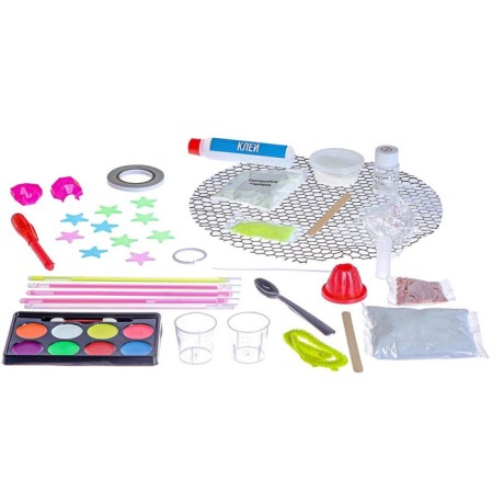 Set for experiments "glow in the dark", in the package