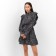 Women's dress with ruffles MIST, size 48, black