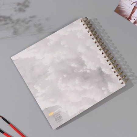 Photo album on spirals 20 sheets "Clouds" volumetric element + 4 tabs 24x24 cm-8