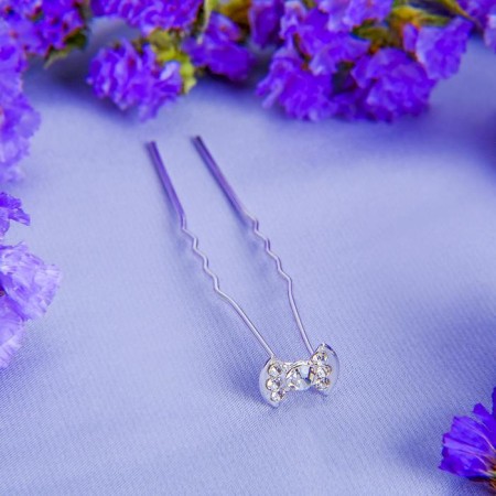 Hair hairpin "bow" carved
