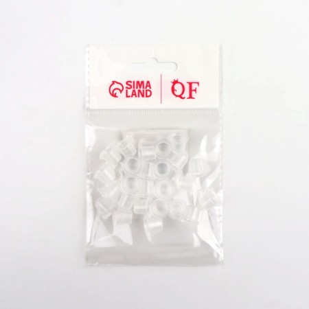 Paint caps, d = 10 mm, set - 25 pcs, transparent color-3