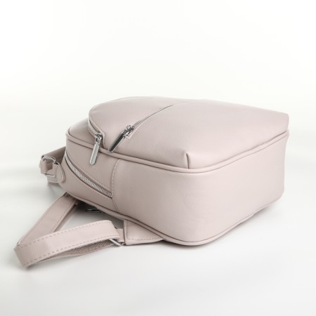 City backpack on lightning, beige color-3