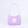 Youth bag with zipper, purple color