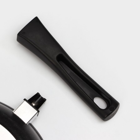 Pan, d = 26 cm, removable handle, anti -stick coating, dark marble color-3