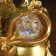 The desktop fountain from the network, backlight "Chinese coin" gold 26x18x17 cm