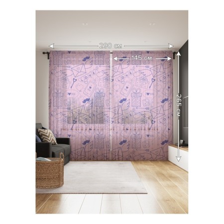 Photo "Messages of Love", size 145x265 cm, 2 pcs-1