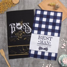 A set of towel cuisines. Boss Boss Best Man 35x60cm-2pcs, 100% HL