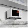 Crasstein UNITEKI DMB7Microwave for microwave microwave oven on a folding wall, steel