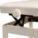 Music Life Piano Bange Sit 55 x 34, height 48-58 cm, white