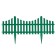 Decorative fence, 30 × 300 cm, 5 sections, plastic, green, Greengo