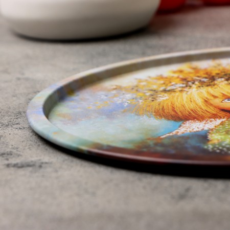 Set of decorative plates "Sun Angel", 3 pcs, 20 x 0.4 x 0.32 cm, metal-2