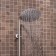 The shower system "RMS" SUS124-003DK-3, tropical shower, stainless steel, satin