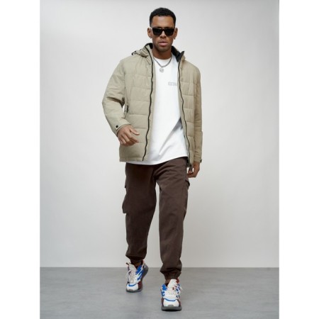 Male spring jacket, size 50, beige color-12