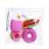 A set of curly erasers "Desserts", 4 pieces, in a package in zip-cholonia, mix (barcode on a piece)
