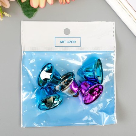 Set of decor for creativity "Color bells" d = 2.6 cm set 5 pcs-4
