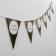 Garland "Happy Birthday", 12 flags, black color