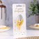 Candle for the cake the figure "Oval" "9", 5.5 cm, gold-serebly