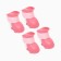 Dog boots, rubber, set 4 pcs, size S, pink