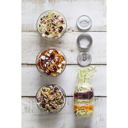 Bank with spiralizer Kilner, glass, 1 liter-1