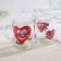 Glass mug "Love at first sight", 200 ml, mix
