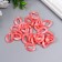 Decor for creativity plastic "Ring for the chain" coral set 25 pcs 2.3x1.65 cm