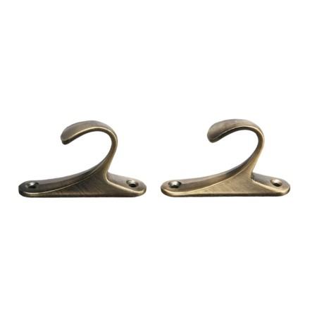 Hook for curtains KS101 CAPPIO, one -rod, bronze color, 2 pcs-2