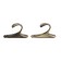 Hook for curtains KS101 CAPPIO, one -rod, bronze color, 2 pcs